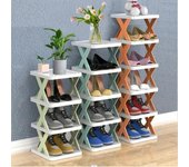 Estantes para zapatos, organizador de almacenamiento, estantes para zapatos desmontables, estante para el hogar, estante para zapatos Simple multicapa, gabinete de Color
