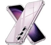 Funda de silicona transparente gruesa a prueba de golpes para Samsung Galaxy S23 FE S21 FE S24 Ultra S23 S22 S21, funda protectora trasera Samsung S21 FE transparente
