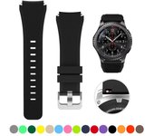 Correa de silicona de 22mm y 20mm para Galaxy Watch, Correa deportiva de 46mm y 42mm para Samsung Gear S3 Frontier/Classic active 2, Huawei Watch 2 for Gear S2 verde oscuro