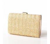 Bolso de mano de noche de paja tejida para mujer, bolso de hombro de moda de verano, bolso de mano para teléfono, bolso de mano informal para mujer, bolsos de viaje camello