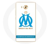 Coque pour Huawei Mate 8 Olympique de Marseille Logo Fond Blanc