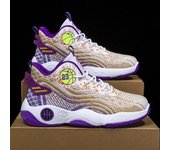 Zapatillas de baloncesto para hombre, zapatillas deportivas transpirables de entrenamiento deportivo juvenil, zapatillas deportivas de correr de malla tejidas con mosca, novedad de primavera 39