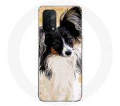 Coque pour Oppo A74 5G Épagneul japonais Noir et Blanc Race de chiens
