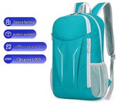 Mochila de viaje deportiva ligera, portátil, plegable, impermeable 20-35L verde