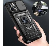 Funda armadura para OPPO A15 A15S A94 A52 A72 A92 A53 A73 A74 A93 A54 5G A93 A32 2020 soporte de coche cubierta de teléfono protección de lente de cámara For OPPO A15 rojo