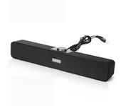 Barra de sonido para PC, altavoz con cable para monitor, altavoz para juegos, perilla, conector de audio USB para PC, ordenador portátil, 3,5 mm negro