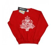 Marvel Sudadera con diseño de árbol de Navidad para hombre L rojo