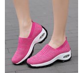 Nuevos zapatos de mujer, zapatos transpirables de verano para mamá, zapatos sin cordones para Lofter, zapatillas de ocio de talla grande a la moda 36