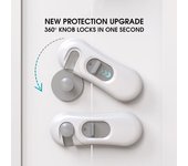 1 cerradura para refrigerador de casa, cerradura para puerta de congelador, cerradura de seguridad para gabinete de niños pequeños, cerradura de seguridad para bebés onesize