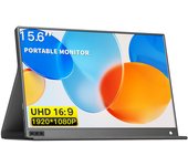 Monitor portátil de 15,6 pulgadas Pantalla IPS 1080P Pantalla externa Monitor extendido Compatible con negro
