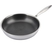 Sartén antiadherente de acero inoxidable 304 para cocinar huevos, 28 cm