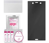 apgo Vidrio protector híbrido mate de privacidad compatible con Sony Xperia XZ1, nano vidrio flexible, excelente reemplazo para vidrio templado, resistente a rayones