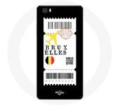 Coque pour Huawei P8 Lite Billet d'avion Bruxelles Belgique