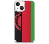 Coque iPhone - iPhone 13 mini - Drapeau Malawi - Souple - Multicolore - Diseño Vertical