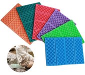 Colchoneta plegable para acampar al aire libre con asiento de espuma XPE y cojín portátil para picnic en la playa rojo