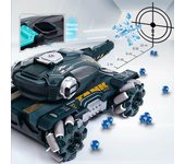 Nuevo 2,4G RC coche juguetes para niños 4WD coche de Control remoto RC tanque controlado por gestos bomba de agua juguetes blindados eléctricos para niños regalo Remote control rojo