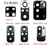Reemplazo de lente de cristal de cámara trasera para Xiaomi Redmi Note 9 9s 10 10s Pro con adhesivo de doble cara, reparación Note 9 9s