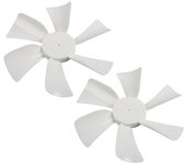 Aspas de ventilador de ventilación blancas de repuesto, 2 uds., 6 pulgadas, para ventilador de ventilación de baño RV