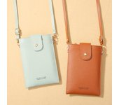 ENDAYCON 2023 - Cartera vertical para móvil con ranuras para tarjetas y cremallera para mujer - Cartera de estilo coreano de moda rojo
