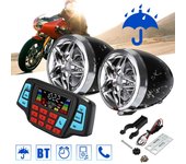 Sistema de audio para motocicletas Altavoces estéreo portátiles a prueba de agua Radio FM Reproductor de música MP3 Altavoz de control remoto para scooter ATV Scooter CHINA