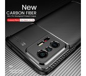 Funda protectora de silicona delgada de fibra de carbono a prueba de golpes Xiaomy Xaiomi Xiami Xaomi Xiomi 11 T 11 T Pro 11TPro 5G Xiaomi11T 6,67'' For Xiaomi 11T negro