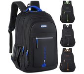 Mochilas para hombre, mochila impermeable, bolso de negocios para ordenador, mochila de viaje informal, mochila escolar para estudiantes One Size naranja