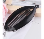 Cuidado de la salud moda mujeres niñas plátano espina de pescado horquilla DIY pinza para el cabello agarre pasador sombreros negro