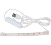 Herramienta de reparación de fugas de luz LED, iluminación roja para saxofón, flauta, instrumento de viento, detección USB