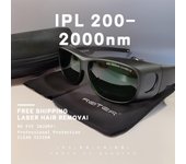 Gafas de seguridad láser IPL de 200 nm a 2000 nm con envío gratuito para protección ocular y depilación