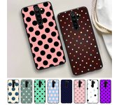 Funda de teléfono con lunares de colores para Samsung A51, A30s, A52, A71, A12, Huawei Honor 10i y OPPO vivo Y11 Samsung A51