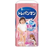 Pañales-braguitas de entrenamiento Moony para niñas PL 9-14kg 34uds