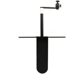 Soporte para proyector de 24 a 40 cm con ángulo ajustable y rosca de 14 pulgadas para sofá, mesita de noche, color negro negro