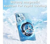 Ventilador de refrigeración magnético semiconductor X25 para teléfono móvil con función de carga inalámbrica, radiador para iPhone, Android y PUBG.