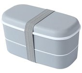 Fiambrera Bento Box Refrigerador Caja de conservación fresca Fiambrera de doble capa esmerilada Fiambrera blanco sucio