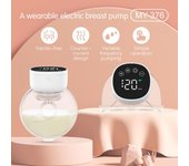 Extractor de leche eléctrico MY376, manos libres, silencioso, Invisible, 3 modos, 9 niveles de blanco