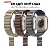 Correa Alpine para Apple Watch de 49 mm, 45 mm, 41 mm, 44 mm, 40 mm, 38 mm y 42 mm, correa de nailon para reloj iWatch Series 5 SE 6 7 8 9 Ultra2 For 38mm 40mm 41mm azul