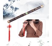 Flauta Dizi de bambú negro profesional instrumento de viento de madera musical chino tradicional hecho a mano D Study Level