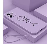 N85 Déjame hacerte un brindis con la funda de silicona con borde recto para teléfono con cordón para Xiaomi Poco X5 F6 Redmi Note 13 Pro 12C Realme Huawei Funda a prueba de golpes Xiaomi 10T Pro/10T