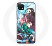 Funda para Samsung Galaxy A22 5G Tanjiro y Nezuko Demon Slayer Kimetsu no Yaiba Anime