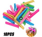 Clip de sellado para almacenamiento de alimentos portátil, herramienta de plástico para sellado de aperitivos, accesorios de cocina, 10 Uds. 1
