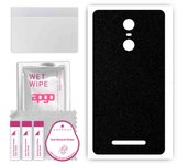 apgo Protective Skin Sticker for the back compatible with Xiaomi Redmi Note 3 Note 3 Pro, Wrap Film, Foil, Vinyl - Pattern Matte Black