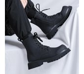 Botas Martin para hombre, estilo británico de otoño, retro, con herramientas, botas de cuero con cabeza grande, compra y paga, botas de paracaidista de caña alta 26223-J 38