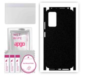 apgo Protective Skin Sticker for the back+sides compatible with Xiaomi Redmi Note 11 Pro, Full Wrap Film, Foil, Vinyl - Pattern Matte Black