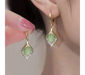 Nuevos pendientes geométricos a la moda para mujer, pendientes colgantes con temperamento, pendientes de regalo para niña blanco