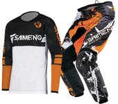Conjunto de equipo de motocross para niños de 4, 5, 6, 7, 8, 9, 10, 11, 12 y 13 años, kit de camiseta y pantalón para niño y niña, traje de carreras todoterreno, enduro, MX y MTB M-22