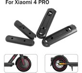 Cubierta protectora para rueda izquierda y derecha para patinete eléctrico Xiaomi 4 Pro Kickscooter, cubiertas reflectantes de seguridad delanteras y traseras negro