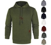Sudadera con capucha informal de invierno para hombre, sudadera cálida de manga larga, abrigo, chaqueta, suéter XL negro