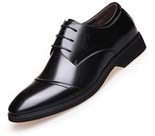 Zapatos Oxford hechos a mano para hombre 2024, zapatos de vestir brogue de piel de becerro patentada, zapatos formales de negocios clásicos para hombre, envío directo 38 negro