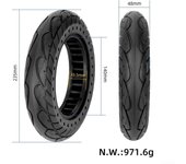 Neumático de caucho de larga duración para patinete eléctrico Ninebot F20F25F30F40