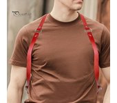 Cinturón punk para hombre y mujer, estilo punk, arnés de piel sintética ajustable con correas con hebillas, accesorio de ropa blanco